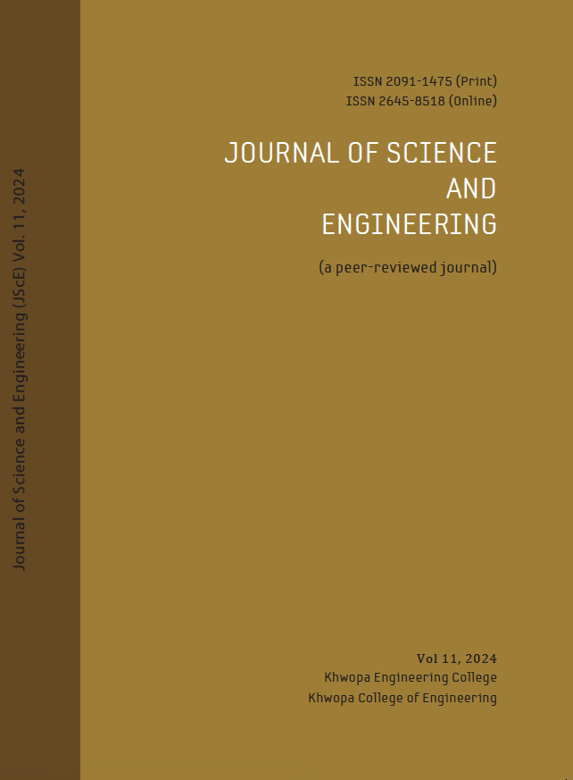 					View Vol. 12 No. 2 (2025): Journal of Science and Engineering- Special Issue (RESSD 2024)
				
